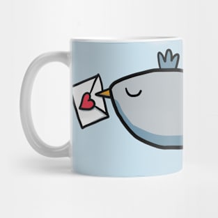 bird with loveletter Mug